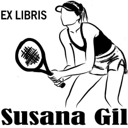 sello tenis ex libris