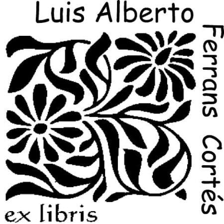 sello ex libris flores