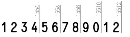 Sello numerador trodat 15512